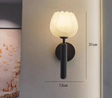 Marmorwandlampe in Form einer Rose-Leuchtezauber