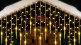LumaSnow 4M LED Schneeflocken-Lichtervorhang – Weihnachts-Eiszapfen-Lichterkette