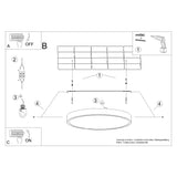 Plafond Onyx 30 Schwarz Led Minimalistische 30 Cm Led-Lampe In Schwarz-Leuchtezauber