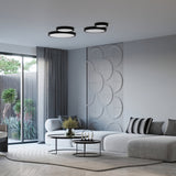 Plafond Onyx 30 Schwarz Led Minimalistische 30 Cm Led-Lampe In Schwarz-Leuchtezauber