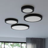 Plafond Onyx 60 Weiß Led Moderne 60 Cm Deckenleuchte Mit Warmweißem Licht-Leuchtezauber