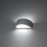 Keramik Wandleuchte Atena 30 Weiß Led Klassisch Design-Leuchtezauber