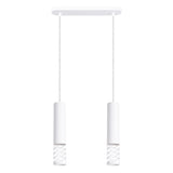 LED Pendelleuchte Lami 2-flammig Weiß – Minimal Design-Leuchtezauber