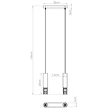 LED Pendelleuchte Lami 2-flammig Weiß – Minimal Design-Leuchtezauber