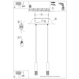LED Pendelleuchte Lami 2-flammig Weiß – Minimal Design-Leuchtezauber