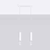 LED Pendelleuchte Lami 2-flammig Weiß – Minimal Design-Leuchtezauber