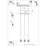 LED Pendelleuchte Lami Lang 3-flammig Weiß – Modern & Elegant-Leuchtezauber