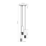 LED Pendelleuchte Lami 3-flammig Weiß – Runde Designlampe-Leuchtezauber