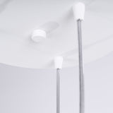 LED Pendelleuchte Lami 3-flammig Weiß – Runde Designlampe-Leuchtezauber