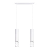 LED Pendelleuchte Liro 2-flammig Weiß – Minimalistisches Design-Leuchtezauber