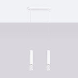 LED Pendelleuchte Liro 2-flammig Weiß – Minimalistisches Design-Leuchtezauber