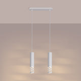 LED Pendelleuchte Liro 2-flammig Weiß – Minimalistisches Design-Leuchtezauber