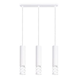 LED Pendelleuchte Liro Lang 3-flammig Weiß – Designleuchte-Leuchtezauber