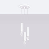 LED Pendelleuchte Liro 3-flammig Weiß – Modernes Design-Leuchtezauber