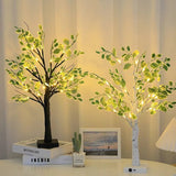 Weihnachten Grüne Blätter Led Baum Lichter-Leuchtezauber