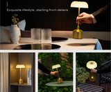 LumiVintage 3000 – Retro LED Tischlampe mit Touch-Dimmung und 3000mAh Akku-Leuchtezauber