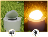 LUXGLOW Solar-Kiesel Außenleuchte-Leuchtezauber