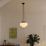Moderne weiße minimalistische Hängelampe-Leuchtezauber