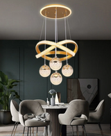LumaCrest LED Pendelleuchte – Modernes Art Deco-Design für Esszimmer und Wohnzimmer-Leuchtezauber