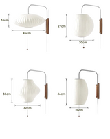 SakuraSilk – Japanische Handgewebte Seiden-Wandleuchte