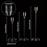 LumenAcry Acryl-Kerzenhalter Set (3-teilig)-Leuchtezauber