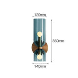 Doppelkopf Glas Wandleuchte Led Sconce-Leuchtezauber
