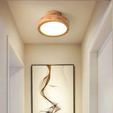 Runde Deckenlampe aus Holz-Leuchtezauber