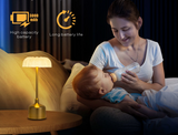 LumiVintage 3000 – Retro LED Tischlampe mit Touch-Dimmung und 3000mAh Akku-Leuchtezauber
