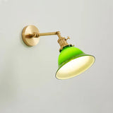 Einstellbar Vintage-Wandlampe aus grünem Glas-Leuchtezauber