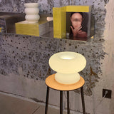 Moderne Glas-Donut-Tischlampe-Leuchtezauber