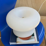Moderne Glas-Donut-Tischlampe-Leuchtezauber