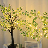 Weihnachten Grüne Blätter Led Baum Lichter-Leuchtezauber
