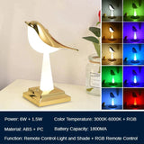 Exklusive Tischlampe in Form eines Vogels-Leuchtezauber
