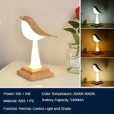 Exklusive Tischlampe in Form eines Vogels-Leuchtezauber