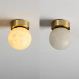 Moon Alabaster Deckenleuchte-Leuchtezauber