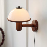 Pilz-Wandlampe aus Holz-Leuchtezauber