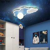 CosmoGlow LED Astronauten Wolken-Deckenleuchte-Leuchtezauber