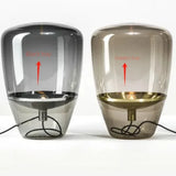 AuroraGlow – Nordische Designer LED Tischlampe aus Glas-Leuchtezauber