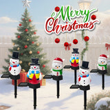 SnowGlow Weihnachts Schneemann Solar LED Wegeleuchten