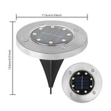 SunStep Solar LED Bodenleuchten – 4er-Set-Leuchtezauber
