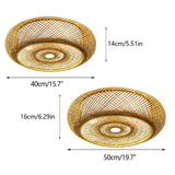 LumaBambu: Moderne Bamboe Plafondlamp Flush-Mount-Leuchtezauber