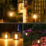Ortiny Solar LED Gartenlaterne – Warmweißes Licht mit Sensor & Hängedekor-Leuchtezauber