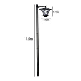 SolarEleganz 2-in-1 Solar-Pfostenlampe-Leuchtezauber