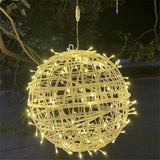 LED Rattan Ball Weihnachtslichterkette