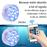 LUMISNAP 10-LED RGB Unterwasser-Magnetleuchten-Leuchtezauber