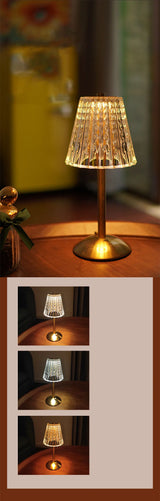 Aurora CrystalTouch – Klassische Kristall-LED-Tischlampe mit Touchbedienung-Leuchtezauber