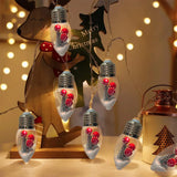 FrostGlobe LED Schneekugel Lichterkette – Mit Weihnachtsbaum & Roten Beeren