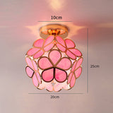 Design-Deckenleuchte aus Glas im floralen Stil-Leuchtezauber