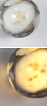 Luxuriöse Kugel-Marmor Wandleuchte