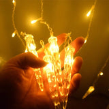 LumaSnow 4M LED Schneeflocken-Lichtervorhang – Weihnachts-Eiszapfen-Lichterkette